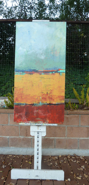 Original art for sale at UGallery.com | Land by Gail Ragains | $2,450 | acrylic painting | 48' h x 24' w | photo 3