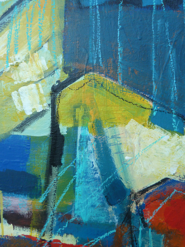 Sitting Figure #8 by Gail Ragains |  Closeup View of Artwork 