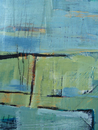 Original art for sale at UGallery.com | Swimming Pool Abstract by Gail Ragains | $1,075 | mixed media artwork | 24' h x 24' w | photo 4
