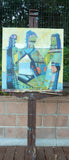 Original art for sale at UGallery.com | Three Friends by Gail Ragains | $1,350 | acrylic painting | 24' h x 24' w | thumbnail 3