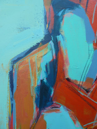 Original art for sale at UGallery.com | Triangle Pose by Gail Ragains | $3,750 | acrylic painting | 40' h x 40' w | photo 4