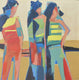 Original art for sale at UGallery.com | Trio by Gail Ragains | $4,100 | acrylic painting | 48' h x 48' w | thumbnail 1