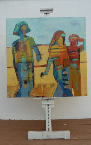 Walking Trio by Gail Ragains |  Context View of Artwork 