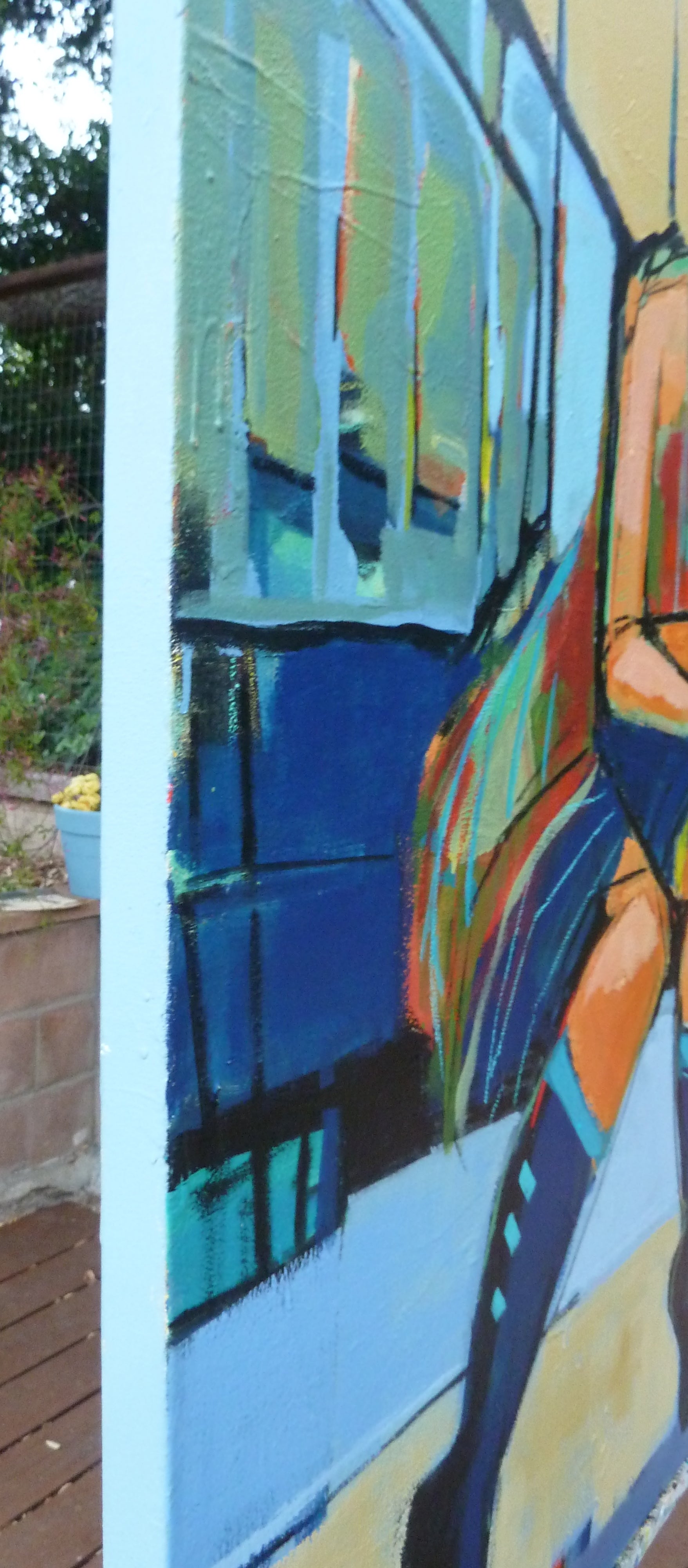 With Her Thoughts by Gail Ragains - acrylic painting | UGallery