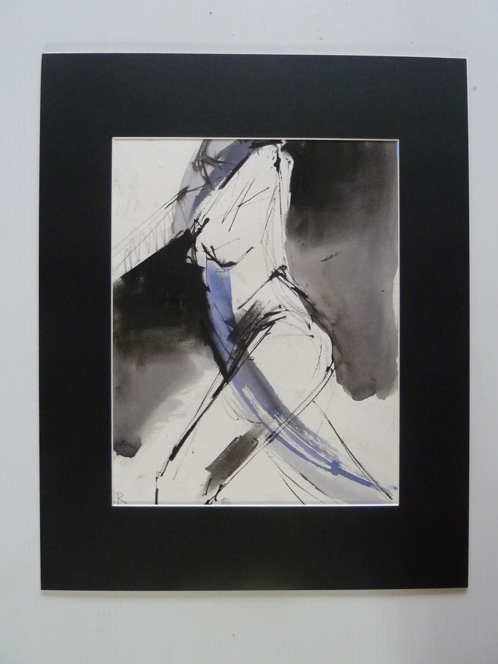 Gestural Ink Drawing #4 by Gail Ragains |  Context View of Artwork 