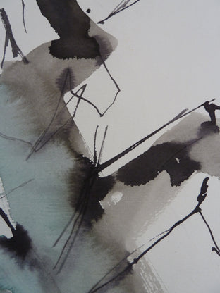 Gestural Ink Drawing #50 by Gail Ragains |   Closeup View of Artwork 