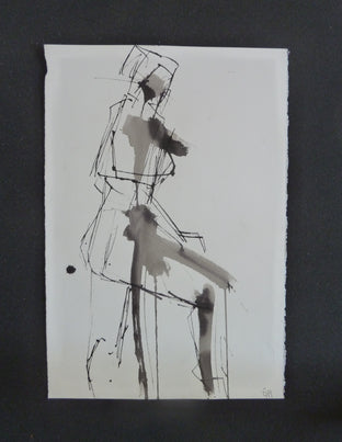 Gestural Ink Drawing #55 by Gail Ragains |  Context View of Artwork 