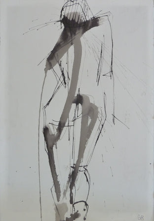 Original art for sale at UGallery.com | Gestural Ink Drawing #56 by Gail Ragains | $375 | ink artwork | 22' h x 15' w | photo 1