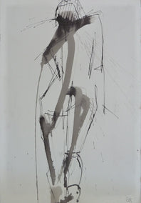 ink artwork by Gail Ragains titled Gestural Ink Drawing #56