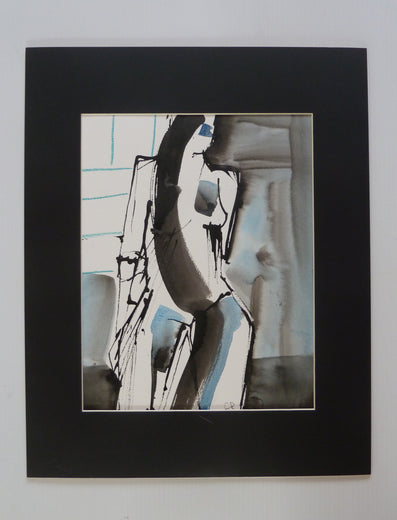Gestural Ink Drawing #3 by Gail Ragains |  Context View of Artwork 