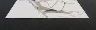 Gestural Ink Wash #52 by Gail Ragains |  Side View of Artwork 