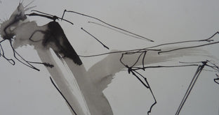 Gestural Ink Wash #52 by Gail Ragains |   Closeup View of Artwork 