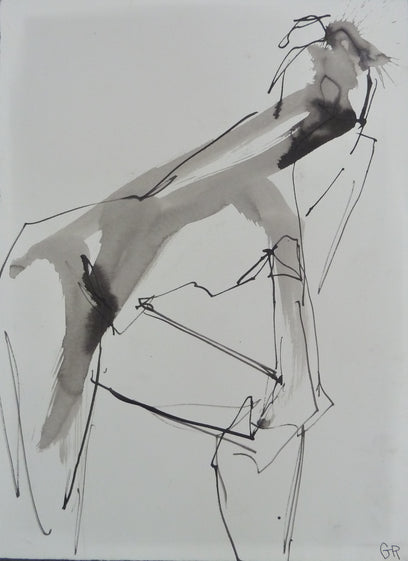Gestural Ink Wash #52 by Gail Ragains | Artwork Main Image