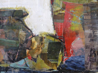 Original art for sale at UGallery.com | Abstract Still Life by Gail Ragains | $850 | mixed media artwork | 18' h x 18' w | photo 4