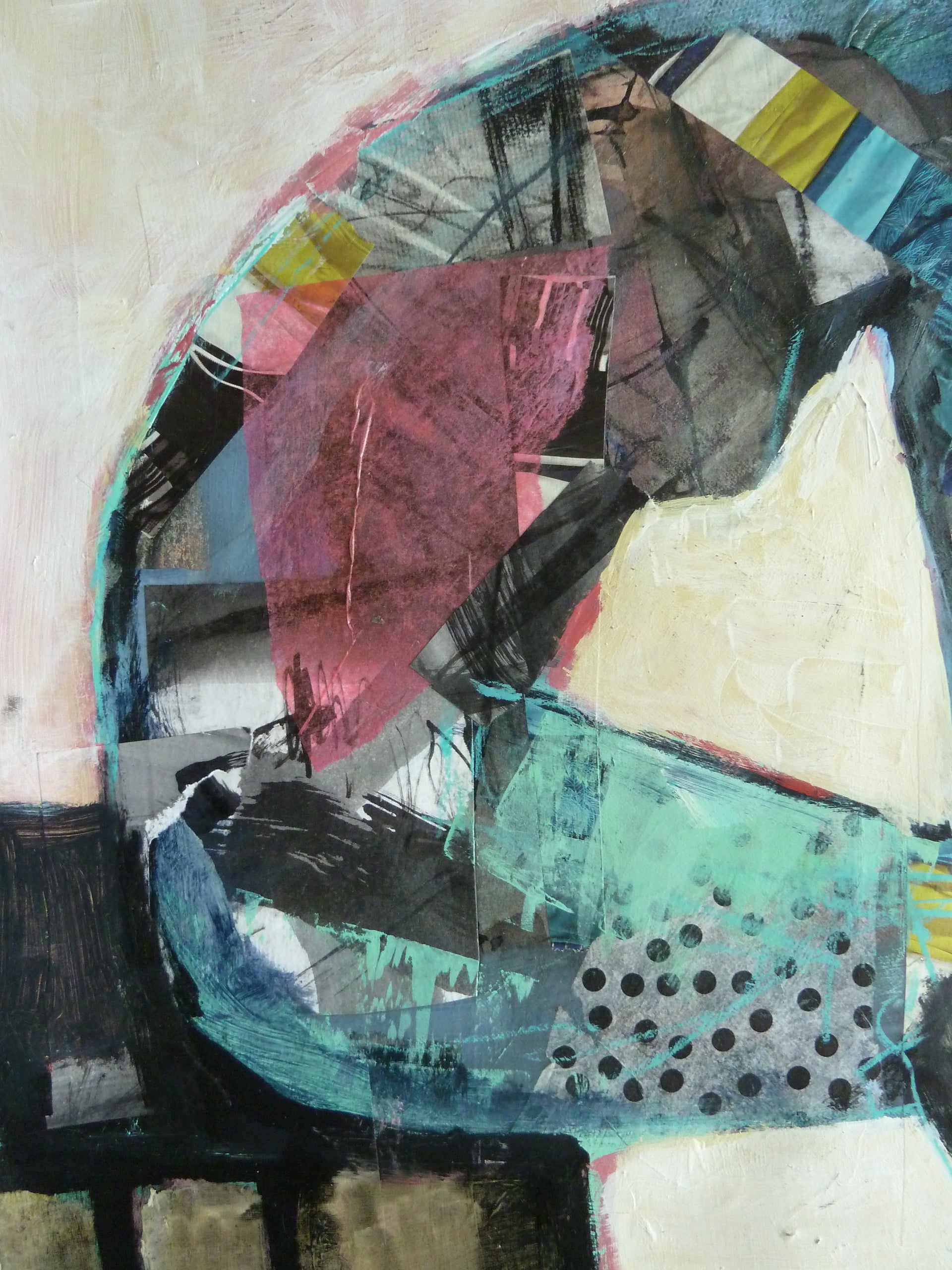 Circle Pose by Gail Ragains - mixed media artwork | UGallery