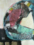 Original art for sale at UGallery.com | Circle Pose by Gail Ragains | $425 | mixed media artwork | 20' h x 16' w | thumbnail 4