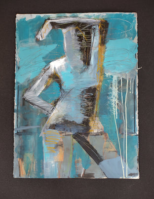 Figure in Blue by Gail Ragains |  Context View of Artwork 