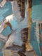 Original art for sale at UGallery.com | Figure in Blue by Gail Ragains | $650 | mixed media artwork | 30' h x 22' w | thumbnail 4