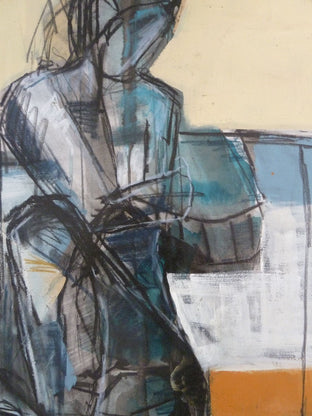 Figure in Grays by Gail Ragains |   Closeup View of Artwork 