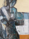 Original art for sale at UGallery.com | Figure in Grays by Gail Ragains | $600 | mixed media artwork | 30' h x 22' w | thumbnail 4