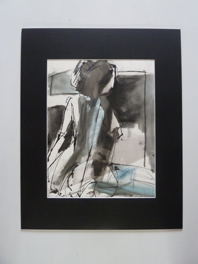 Gestural Ink Drawing#6 by Gail Ragains |  Context View of Artwork 