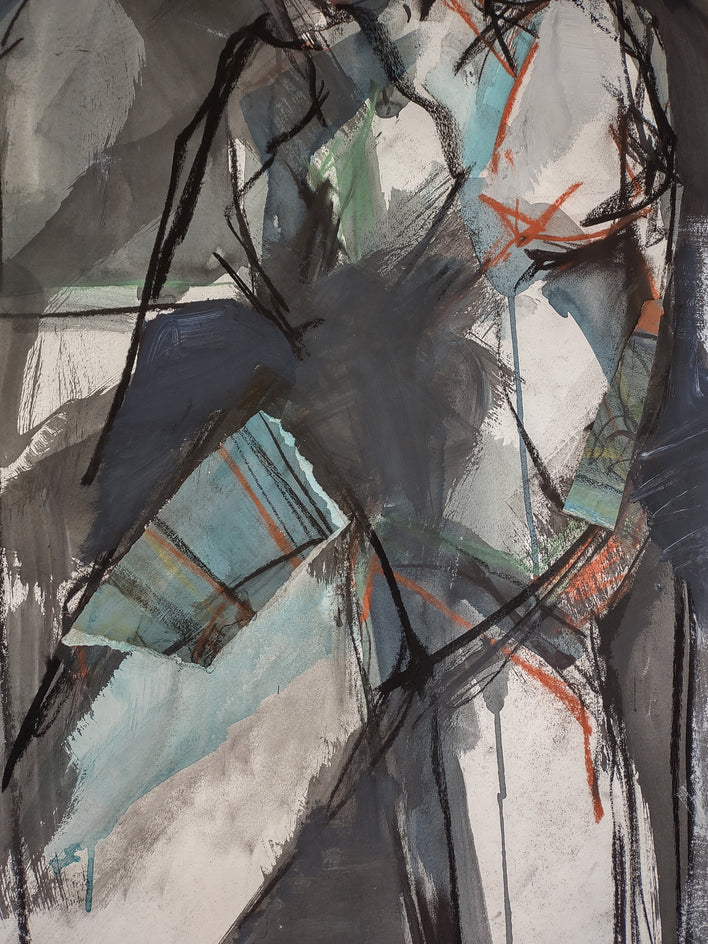 The Dancer #3 by Gail Ragains |  Closeup View of Artwork 