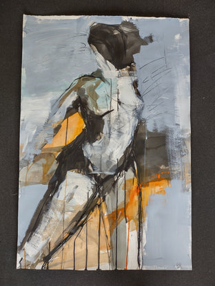 Original art for sale at UGallery.com | The Dancer #4 by Gail Ragains | $725 | mixed media artwork | 36' h x 24' w | photo 3
