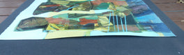 Original art for sale at UGallery.com | Urban Girls by Gail Ragains | $1,025 | mixed media artwork | 30' h x 22' w | thumbnail 2