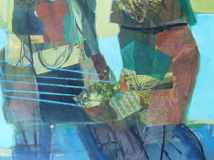 Urban Girls by Gail Ragains |   Closeup View of Artwork 
