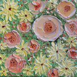 Original art for sale at UGallery.com | A Day in Monet's Garden by Lisa Elley | $575 | oil painting | 10' h x 10' w | thumbnail 1