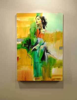 Original art for sale at UGallery.com | Anticipating by Gary Leonard | $2,300 | oil painting | 36' h x 24' w | photo 3