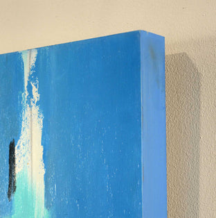 Blue Emerge by Gary Leonard |  Side View of Artwork 