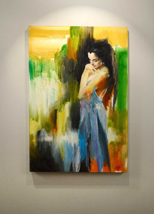 Original art for sale at UGallery.com | Colorful Emotion by Gary Leonard | $2,300 | oil painting | 36' h x 24' w | photo 3