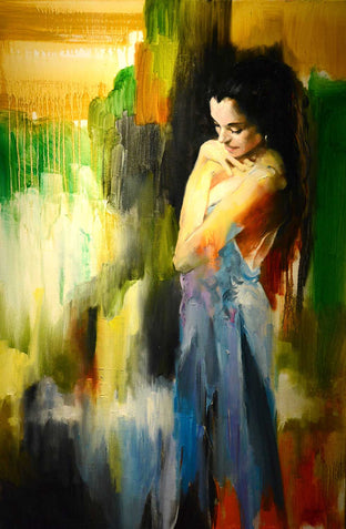 Original art for sale at UGallery.com | Colorful Emotion by Gary Leonard | $2,300 | oil painting | 36' h x 24' w | photo 1