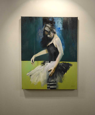 Original art for sale at UGallery.com | Dance of the Marionette by Gary Leonard | $1,975 | oil painting | 30' h x 24' w | photo 3