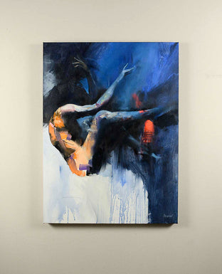 Original art for sale at UGallery.com | Dream's Flight by Gary Leonard | $2,875 | oil painting | 40' h x 30' w | photo 2