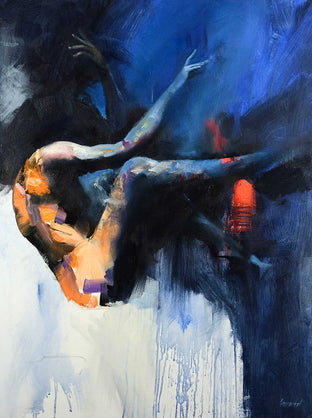 Original art for sale at UGallery.com | Dream's Flight by Gary Leonard | $2,875 | oil painting | 40' h x 30' w | photo 1