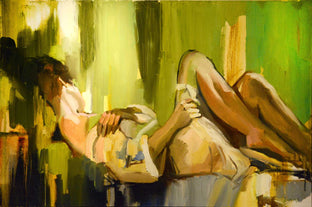 Original art for sale at UGallery.com | Restful Dreaming by Gary Leonard | $2,300 | oil painting | 24' h x 36' w | photo 1