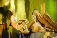 Original art for sale at UGallery.com | Restful Dreaming by Gary Leonard | $2,300 | oil painting | 24' h x 36' w | thumbnail 1