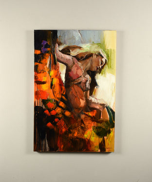 Original art for sale at UGallery.com | The Dance by Gary Leonard | $2,300 | oil painting | 36' h x 24' w | photo 3