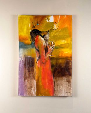 Original art for sale at UGallery.com | Warm Moments by Gary Leonard | $2,300 | oil painting | 36' h x 24' w | photo 3
