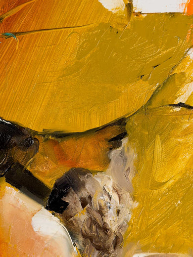 Warm Moments by Gary Leonard |  Side View of Artwork 