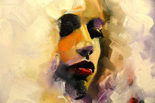White Dancer by Gary Leonard |   Closeup View of Artwork 