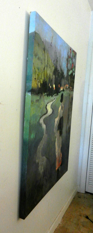 Original art for sale at UGallery.com | Geisha Stroll by Mary Pratt | $2,175 | oil painting | 48' h x 36' w | photo 2