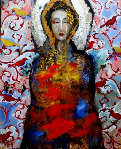 Geisha with Decorated Wall by Scott Dykema | Artwork Main Image