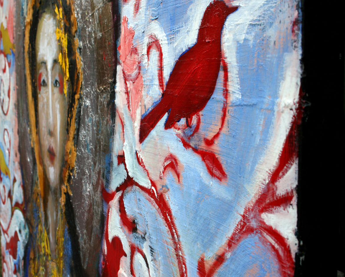 Geisha with Decorated Wall by Scott Dykema |  Context View of Artwork 