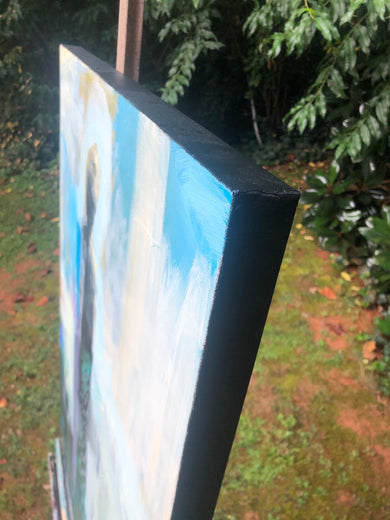 Believe by Gena Brodie Robbins |  Side View of Artwork 