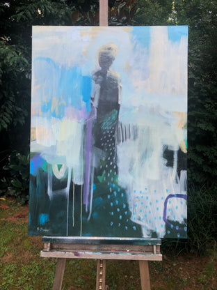 Original art for sale at UGallery.com | Believe by Gena Brodie Robbins | $3,075 | acrylic painting | 40' h x 30' w | photo 3