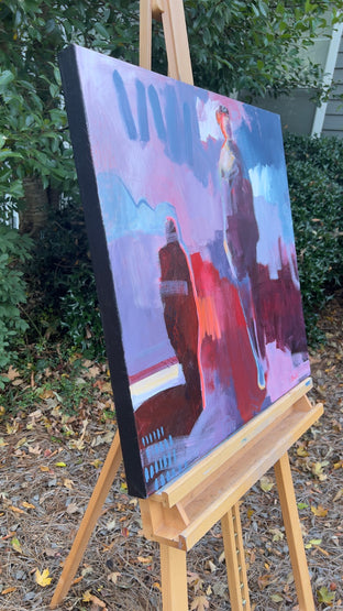 Never Looking Back by Gena Brodie Robbins |  Side View of Artwork 