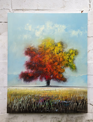 Original art for sale at UGallery.com | Always August by George Peebles | $5,200 | oil painting | 60' h x 48' w | photo 3